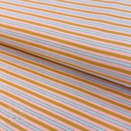 Úplet LUREX Stripes ochre silver