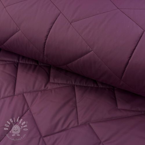 Prešívaná látka Geometric burgundy