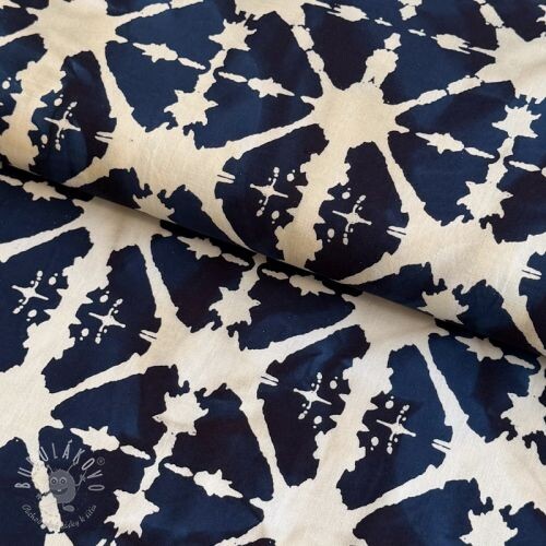 Bavlnená látka BATIK navy