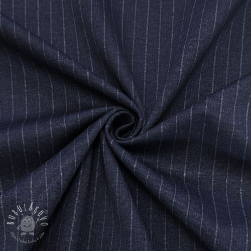 Látka na kostým VICENZA Pinstripe navy