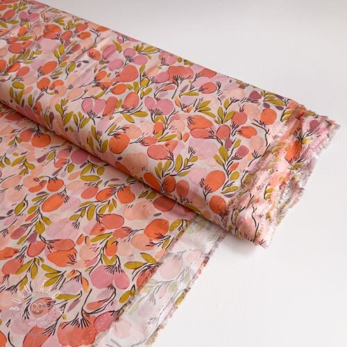 Viskóza RAYON POPLIN Simplistic flowers design A