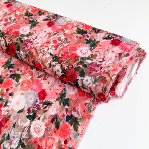 Viskóza RAYON POPLIN Wild flowers design B