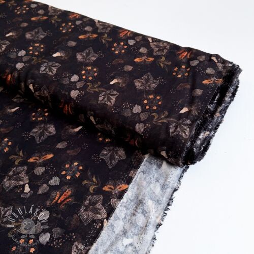 Viskóza RAYON POPLIN Dark barrock design A