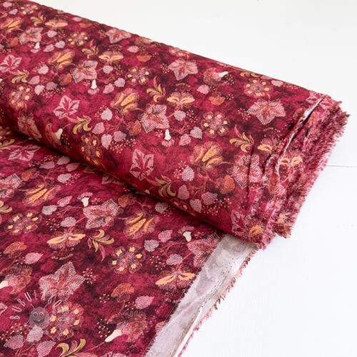 Viskóza RAYON POPLIN Dark barrock design C