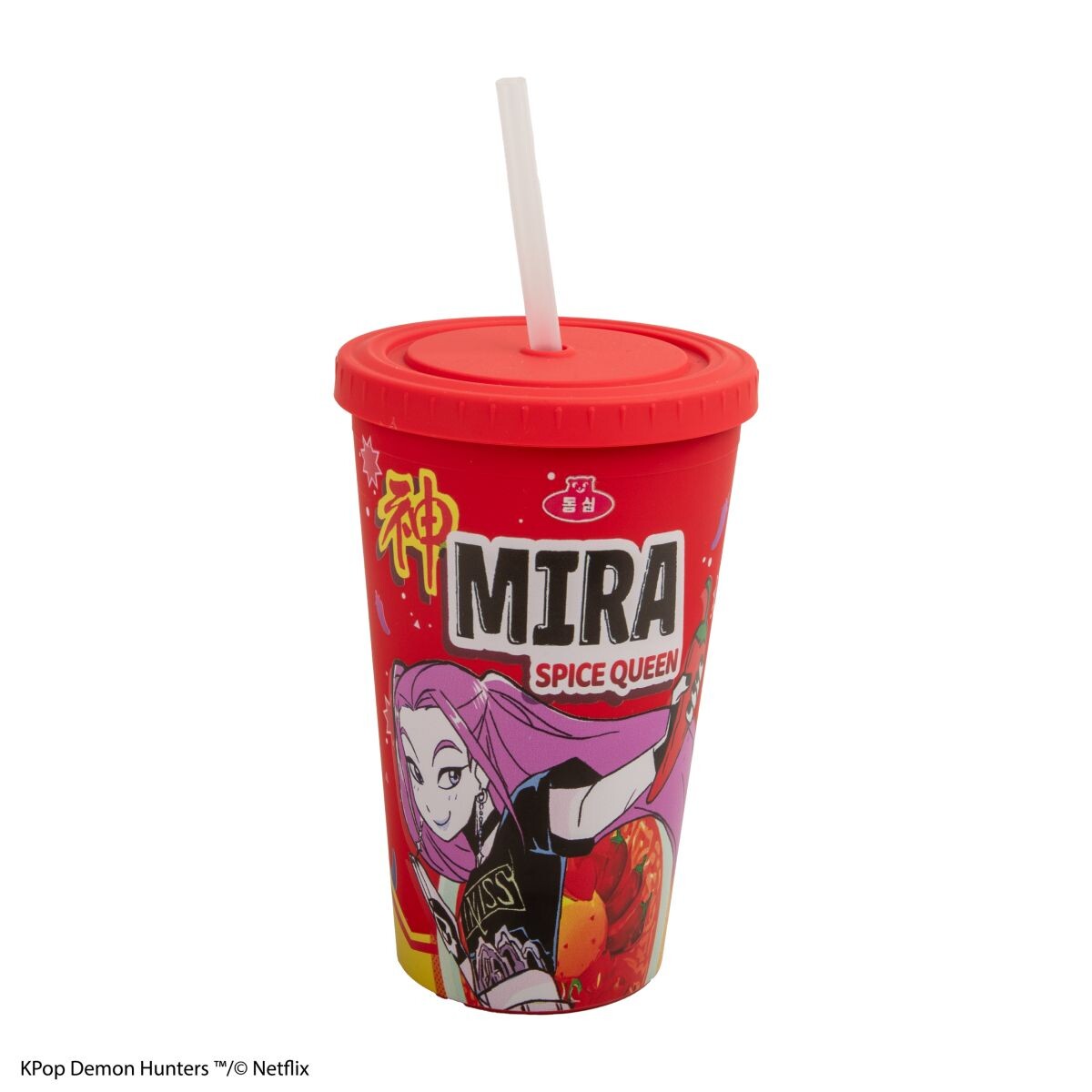 Cinereplicas K-pop Demon Hunters hrnček so slamkou Mira Spice Queen