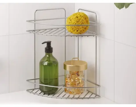 Stojací/závesný rohový regál Reflex Luxy 2, chrometherm%