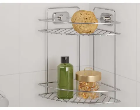 Závesný rohový regál Reflex Luxy 2, chrometherm%