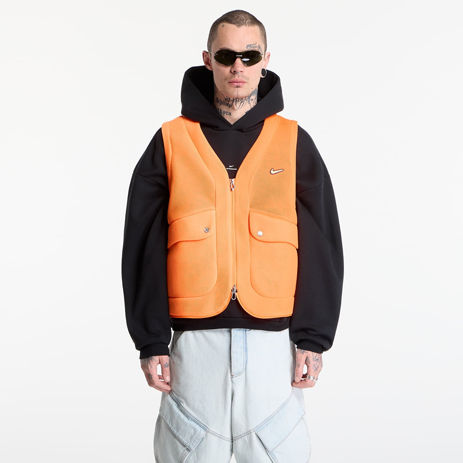 Vesta Nike Project F.R.O.G. Men's Bubble Pod Vest Total Orange/ Tangerine Tint L