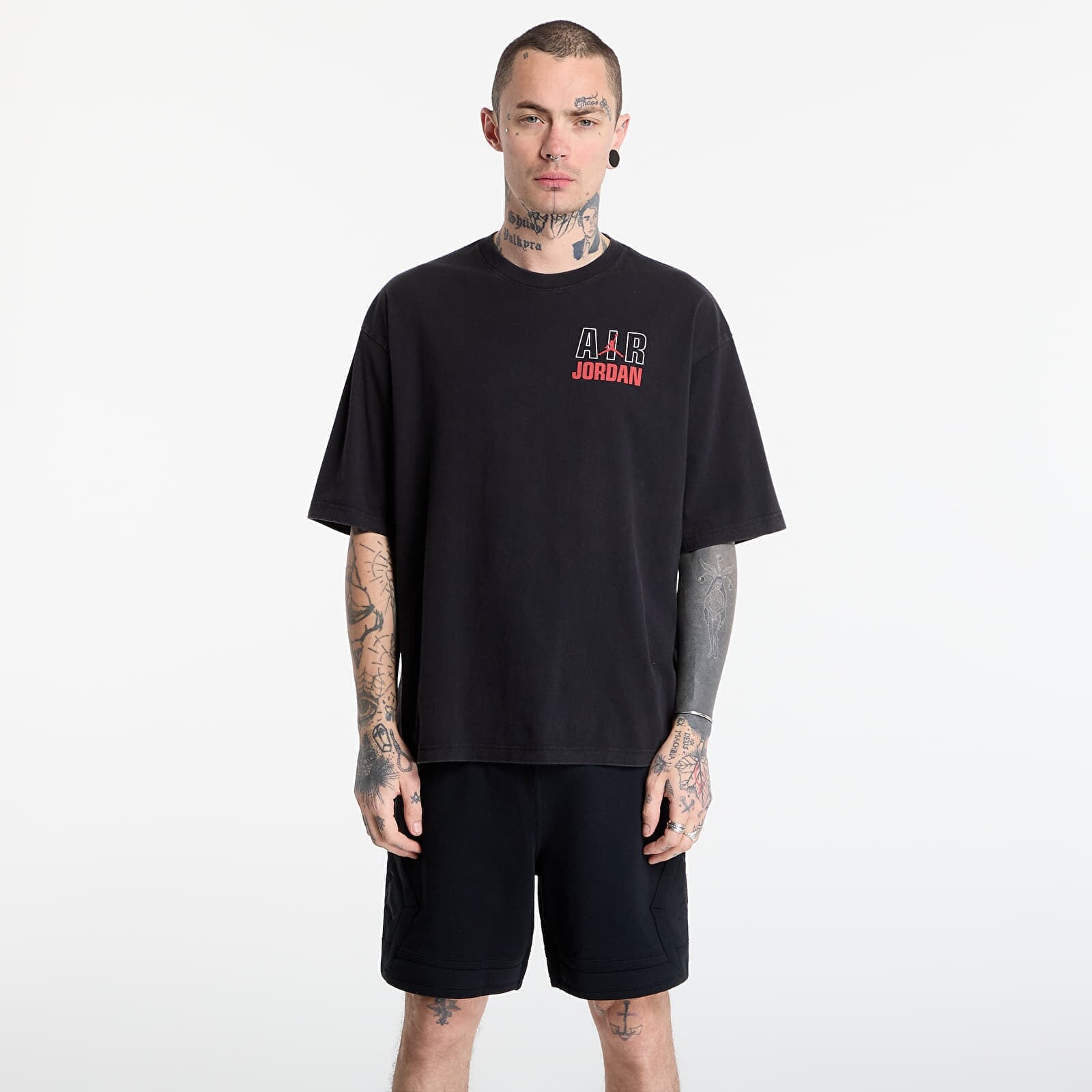 Tričko Jordan Flight Men's T-Shirt Black/ University Red XL