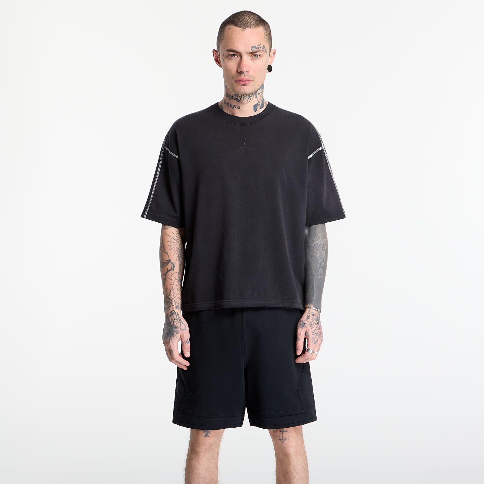 Tričko Jordan Flight Men's Heavyweight Short-Sleeve Top Black/ Sail/ Black S