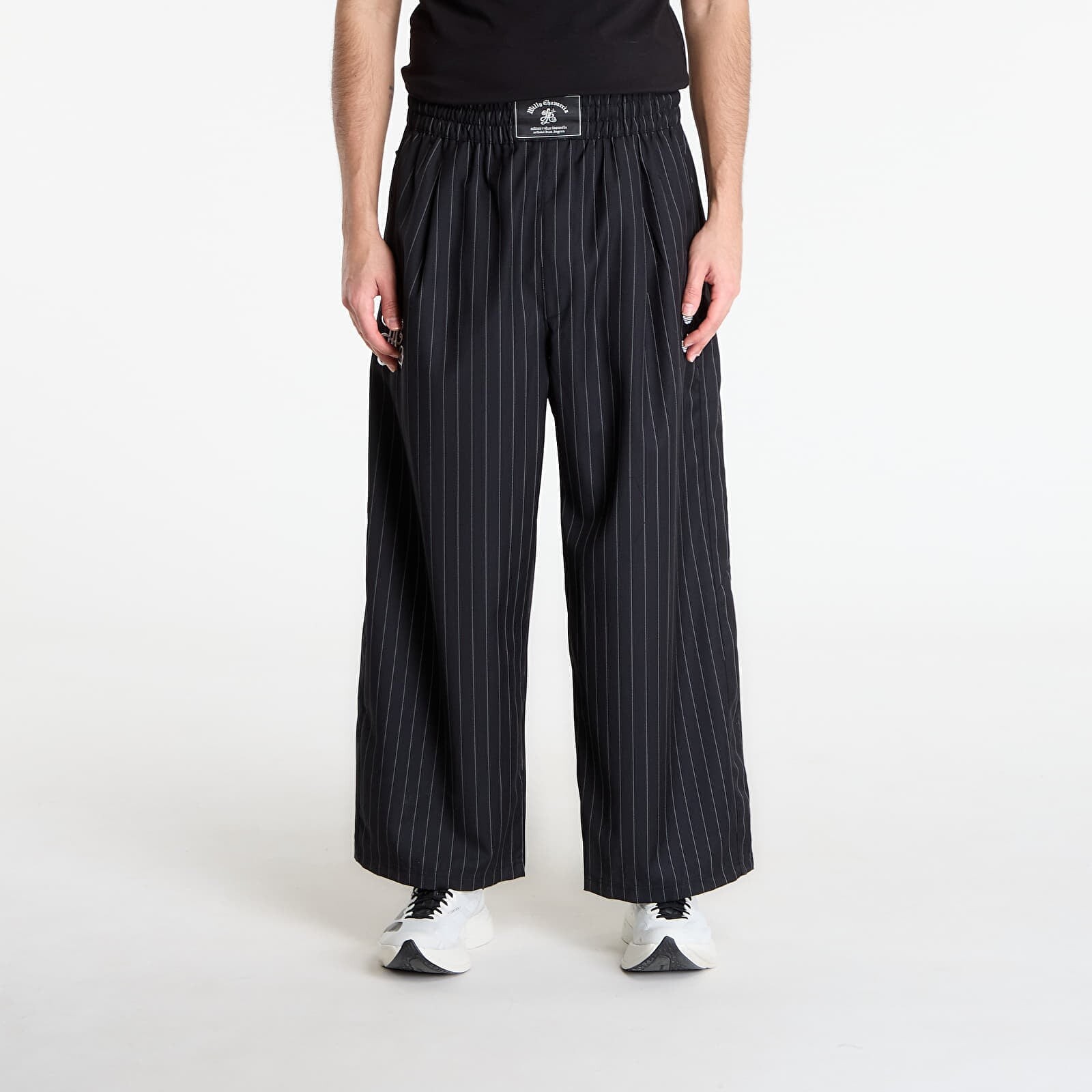 Kalhoty adidas Chavarria Pinstripe Track Pant Black/ White L