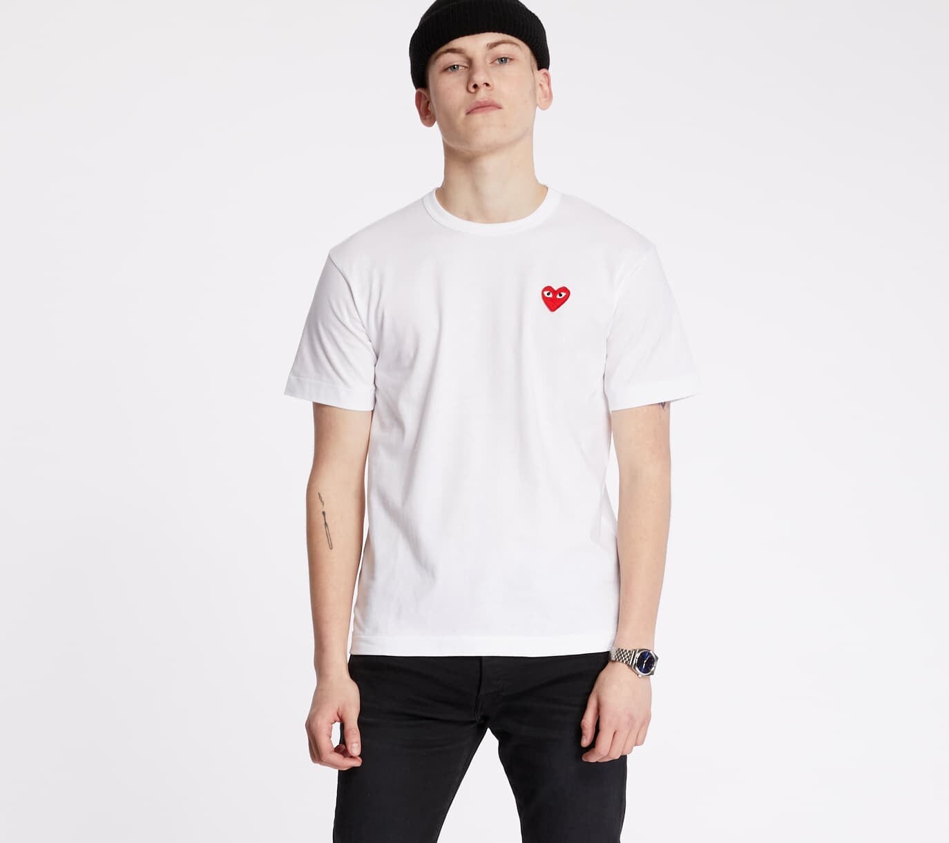 Tričko Comme des Garçons PLAY Tee UNISEX White S