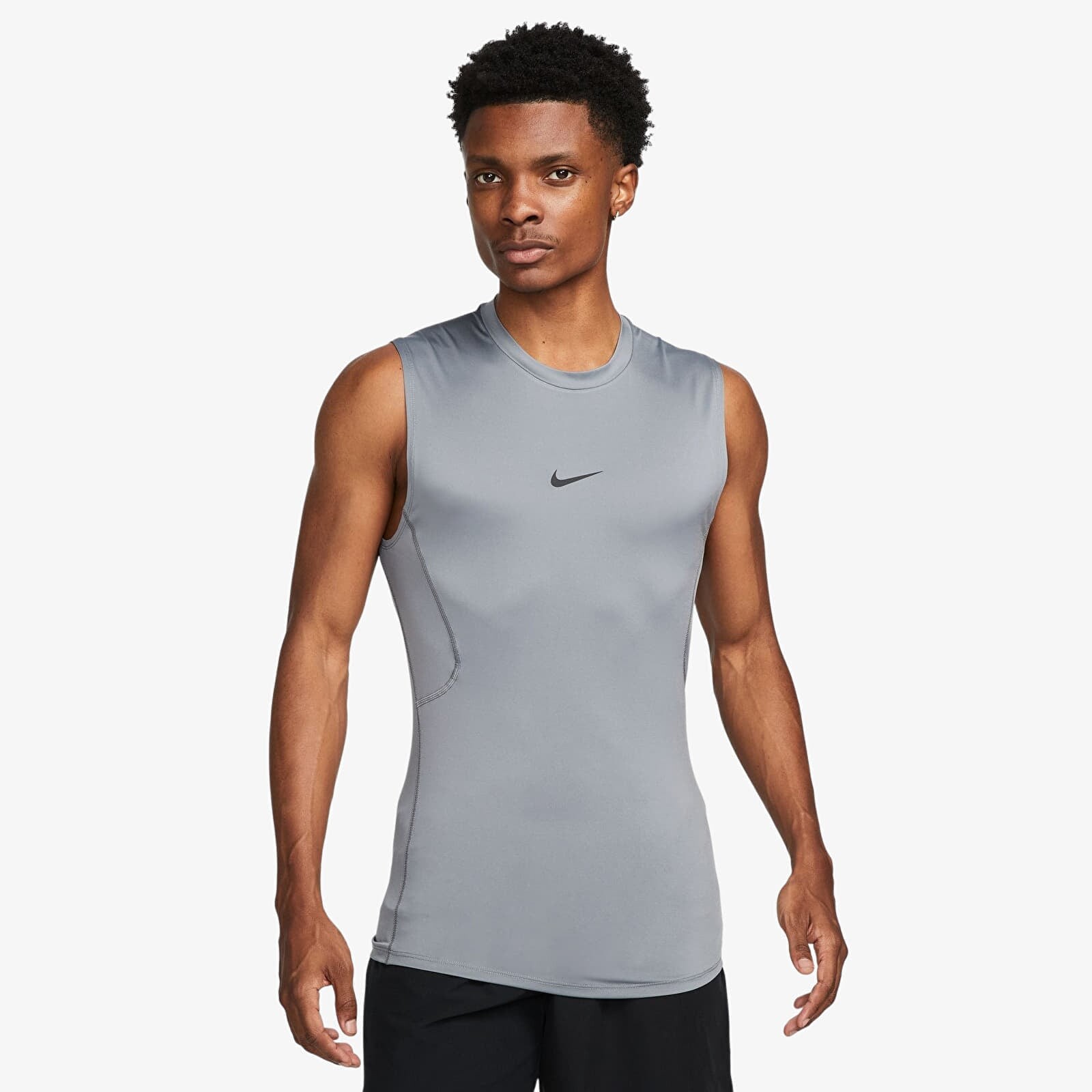 Nike Pro Men's Dri-FIT Tight Sleeveless Fitness Top Smoke Grey/ Black XL