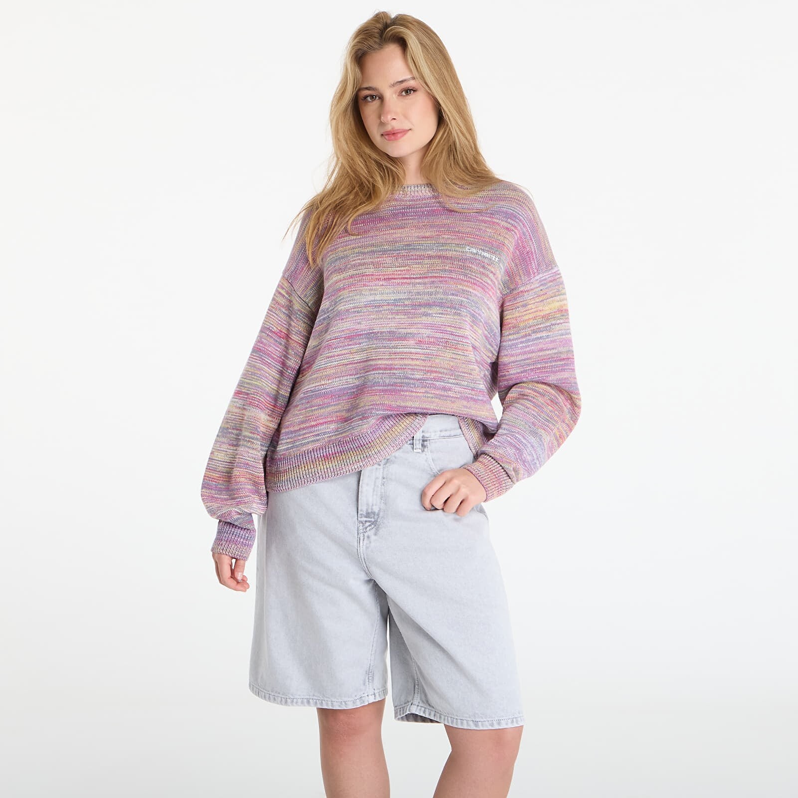 Sveter Carhartt WIP W' Keenan Sweater Gradient, Gentle Purple M