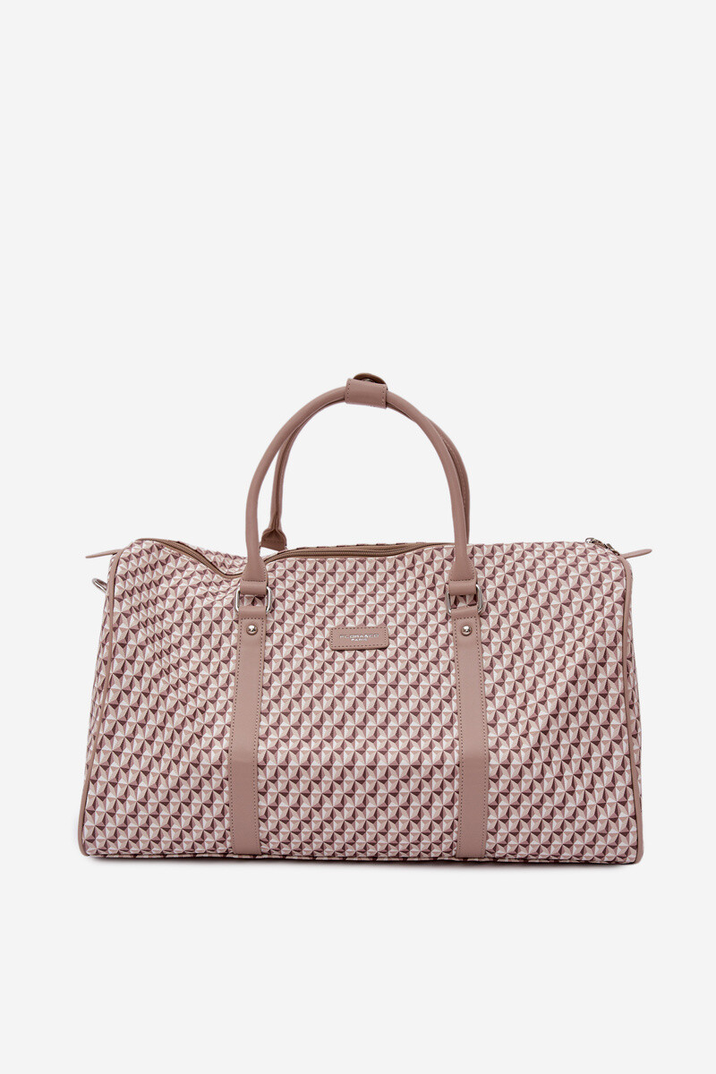 Flora&Co Vzorovaná cestovná taška béžová