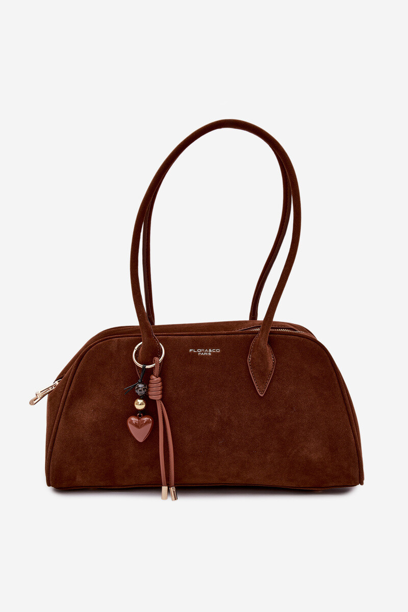 Flora&Co Dámska eko semišová kabelka Camel