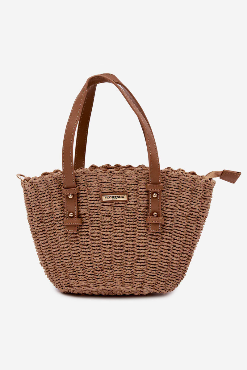 Flora&Co plážová taška svetlohnedá
