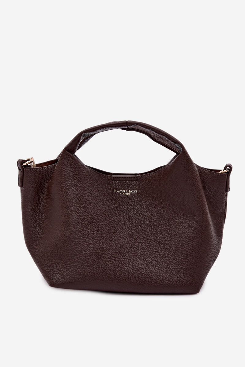 Flora&Co čokoládová kabelka z umelej kože