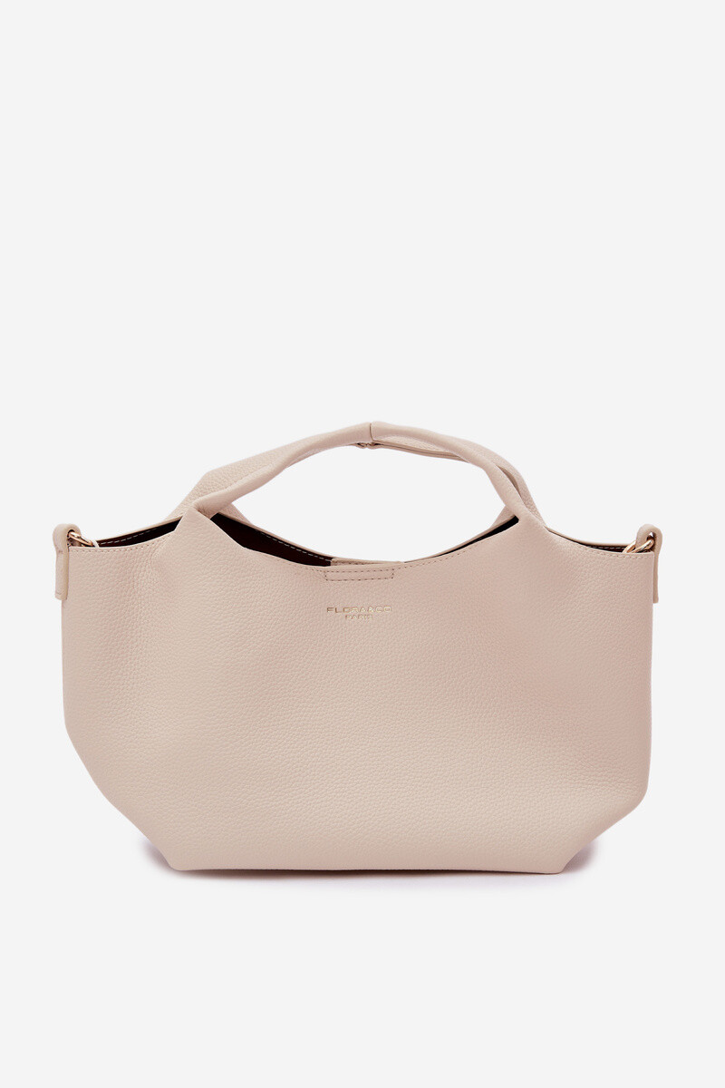 Flora&Co béžová faux kožená kabelka Corisse