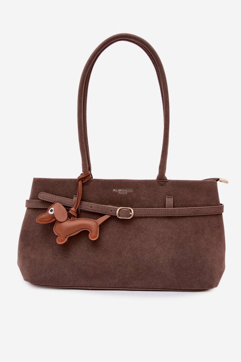 Flora&Co béžová semišová kabelka