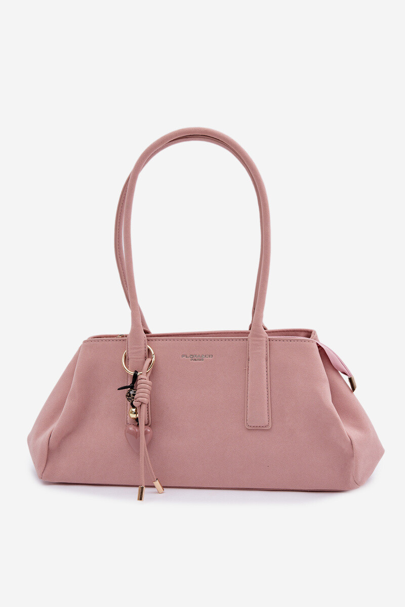 Flora&Co Ružová taška z eko semišu