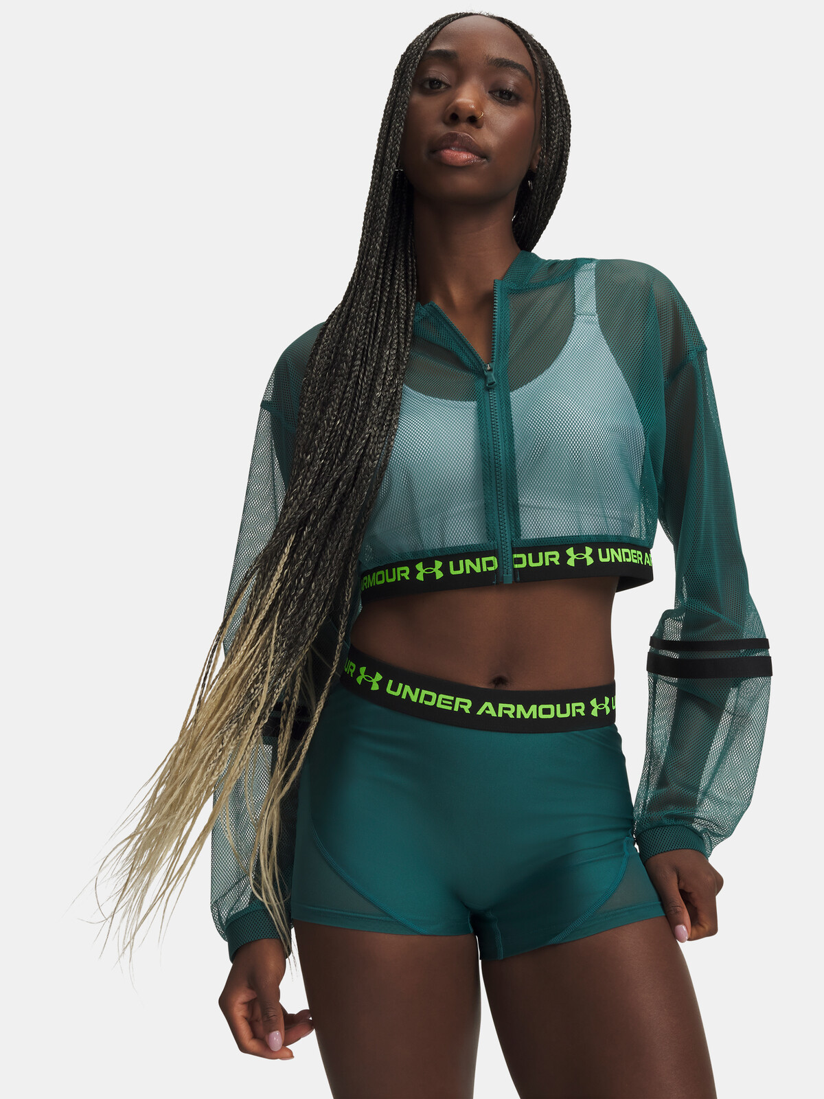 Dámska mikina Under Armour HeatGear Mesh FZ