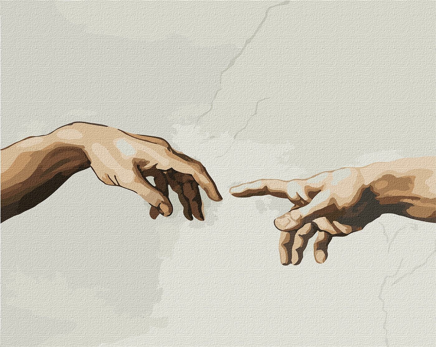 Ideyka Maľovanie podľa čísel - Stvorenie Adama ©Michelangelo 40 x 50 cm