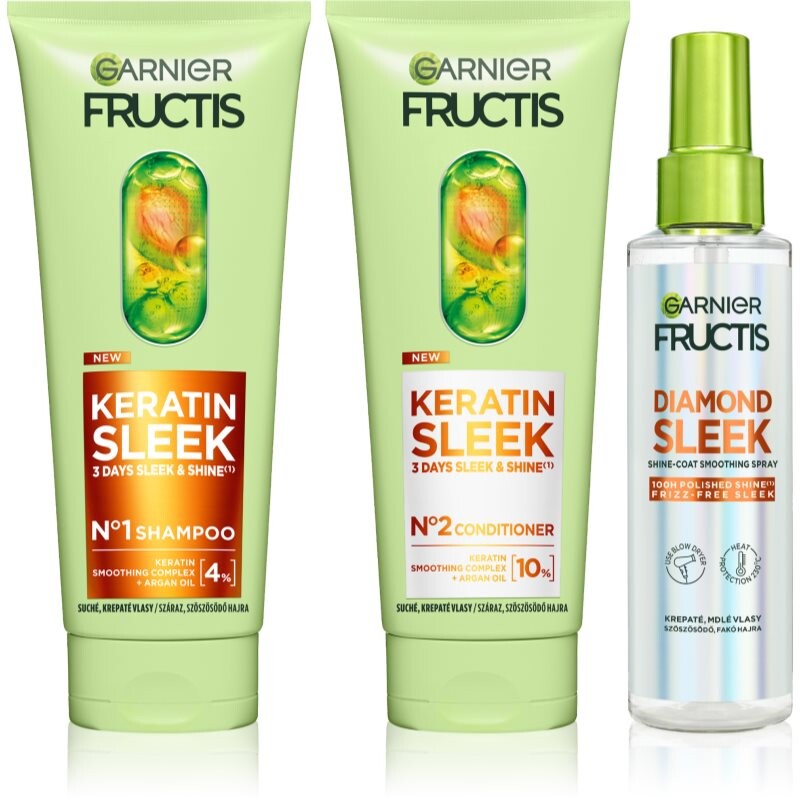 Garnier Sleek Routine sada pre suché vlasy