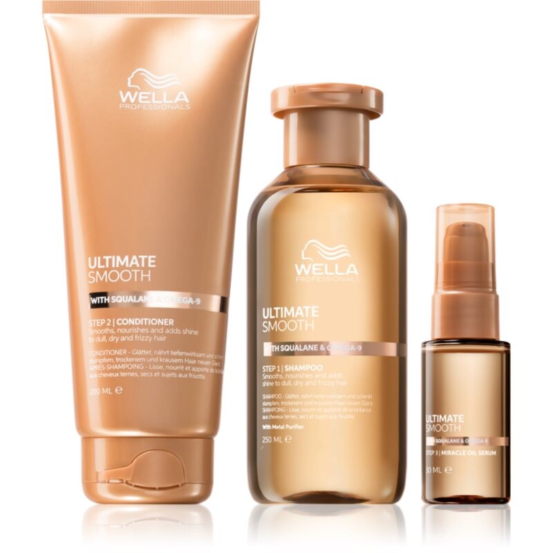 Wella Professionals Ultimate Smooth Set sada na lesk a hebkosť vlasov