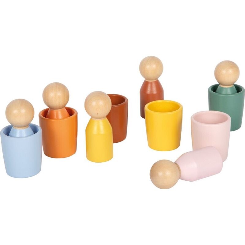 Small foot Montessori sada hračiek z dreva 12m+ 12 ks