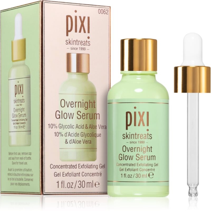Pixi Overnight Glow Serum nočné pleťové sérum s kyselinou glykolovou 30 ml
