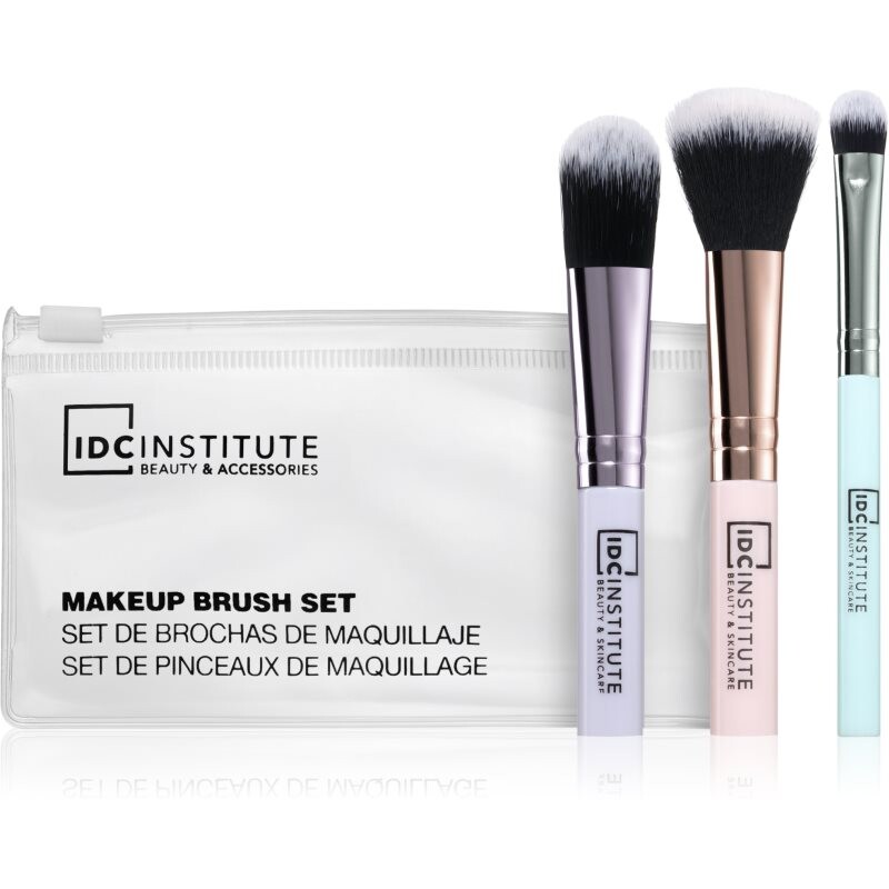 IDC Institute Make Up sada štetcov na líčenie očí 3 ks