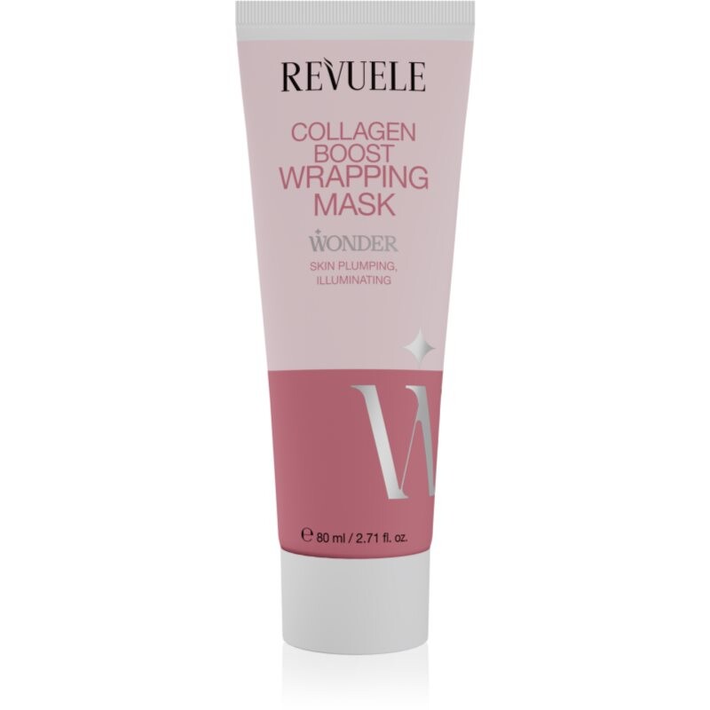 Revuele Wonder Collagen Boost Wrapping Mask nočná maska pre rozjasnenie a vyhladenie pleti 80 ml
