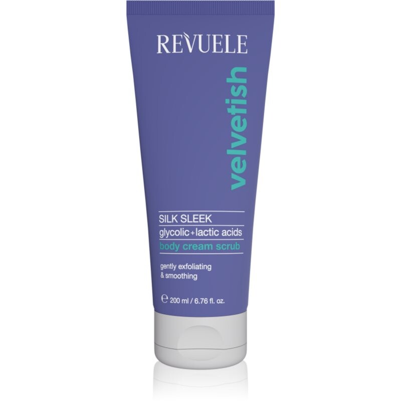 Revuele Velvetish Sleek Body Body Cream Scrub jemný telový peeling s vyhladzujúcim efektom 200 ml