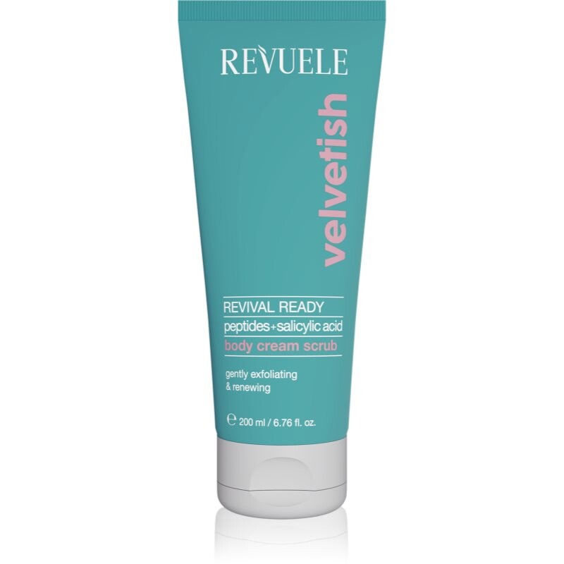 Revuele Velvetish Revival Ready Body Cream Scrub jemný telový peeling s revitalizačným účinkom 200 ml