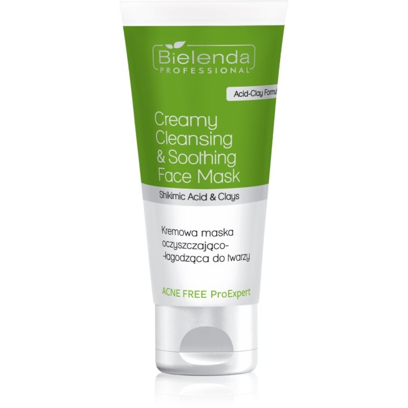 Bielenda Professional Acne Free ProExpert čistiaca a upokojujúca pleťová maska 150 ml