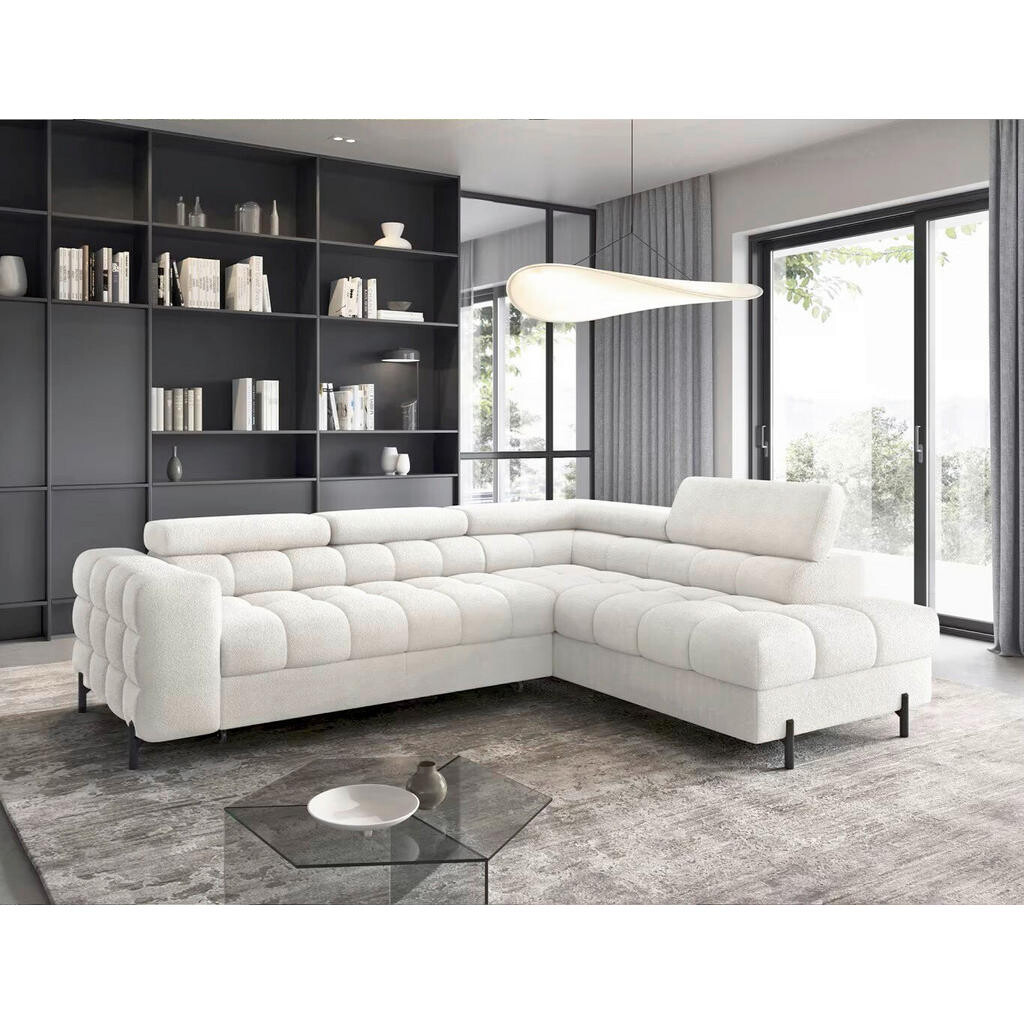MID.YOU ROHOVÁ SEDAČKA, textil, biela