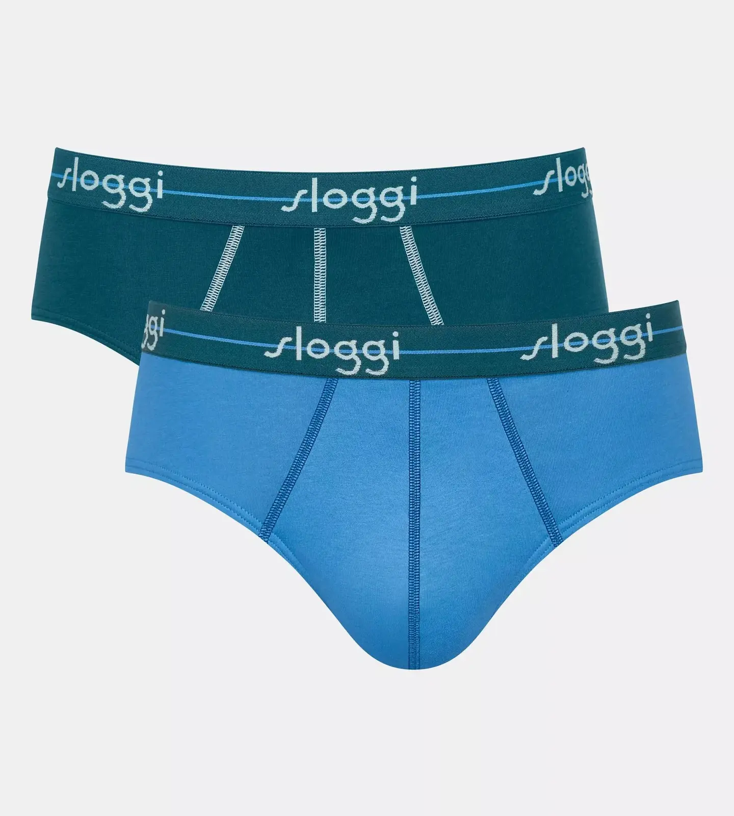 Pánske nohavičky Start Midi C2P box - UNKNOWN - teal V017 - SLOGGI MULTIPLE COLOURS 17 7