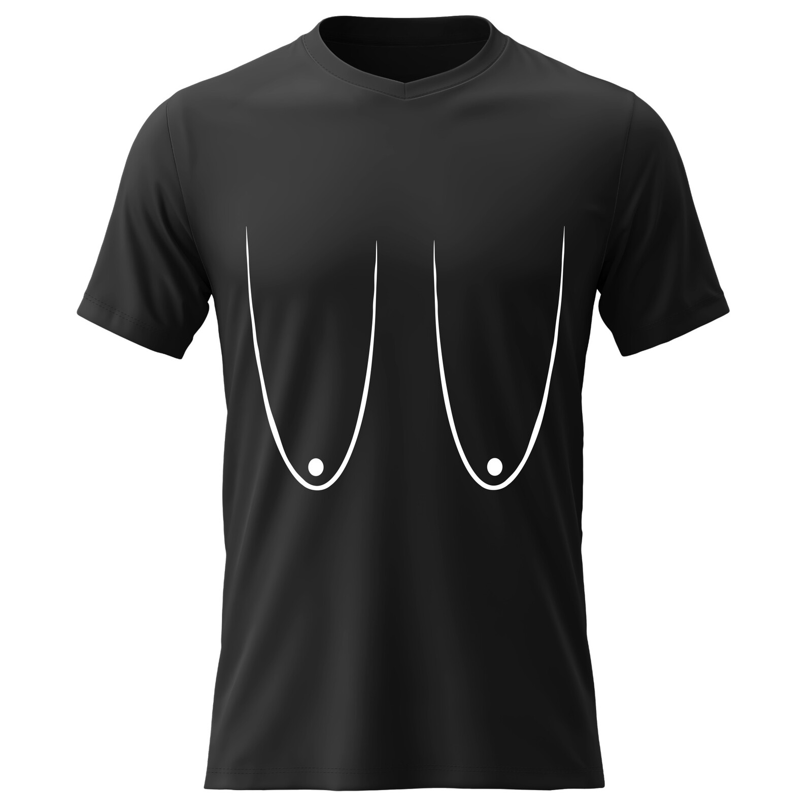 Dámské bavlněné tričko s potiskem - PRSA (VELKÁ) - černé XXL