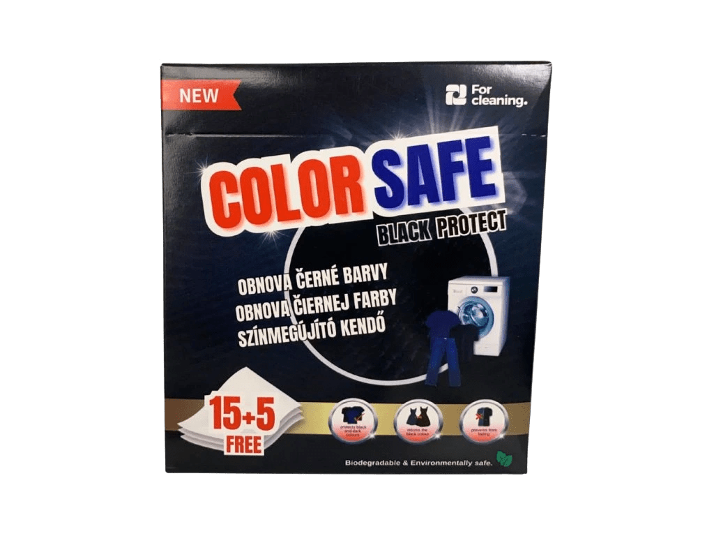 COLOR SAFE Obrúsky proti zafarbeniu bielizne, black 20 ks