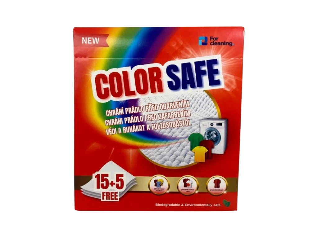 COLOR SAFE Obrúsky proti zafarbeniu bielizne, color 20 ks