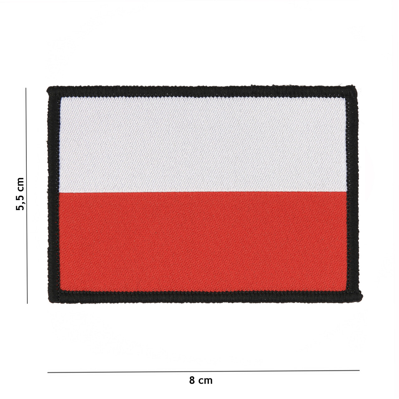 Nášivka textilná Fostex vlajka Poľsko 5x8 cm - farebná