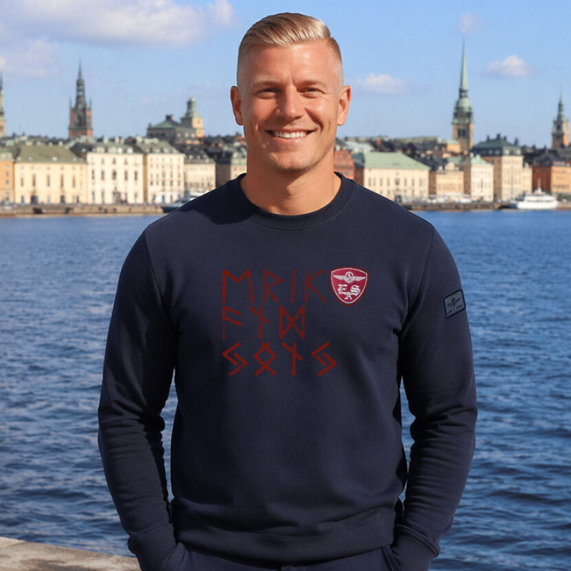 Mikina Erik and Sons Bron - navy, XXL