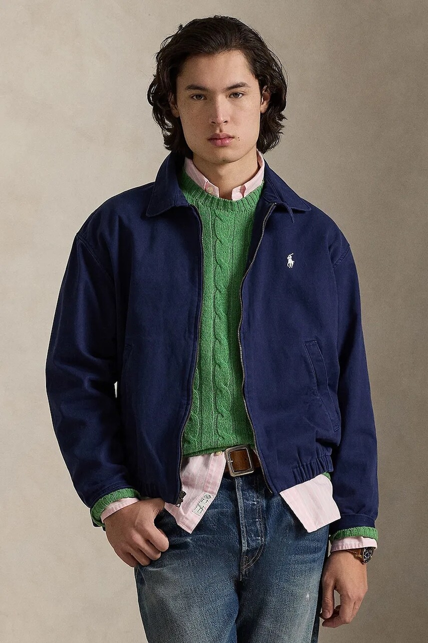 Polo Ralph Lauren krátka bunda pánska bavlnená