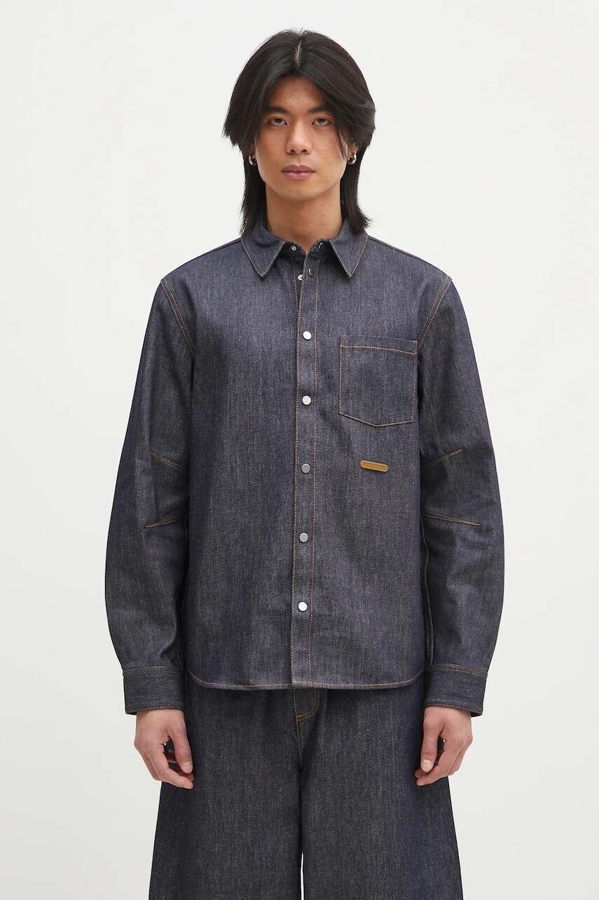 Rifľová košeľa Helmut Lang Curved Cl Shirt.Bkly