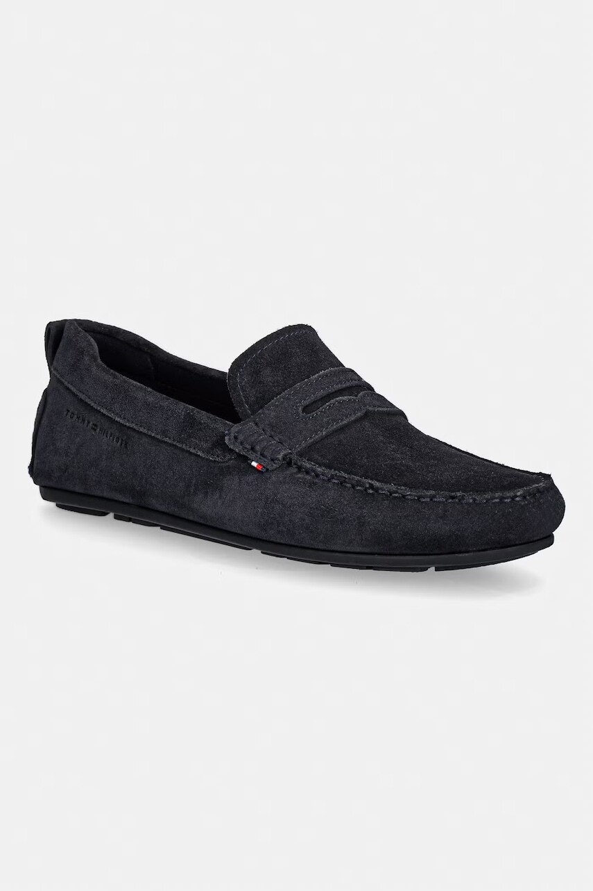 Pánske semišové mokasíny Tommy Hilfiger CORE HILFIEGR SUEDE DRIVER
