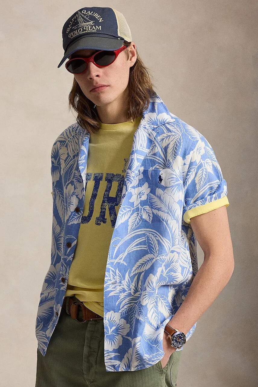 Polo Ralph Lauren košeľa pánska ľanová