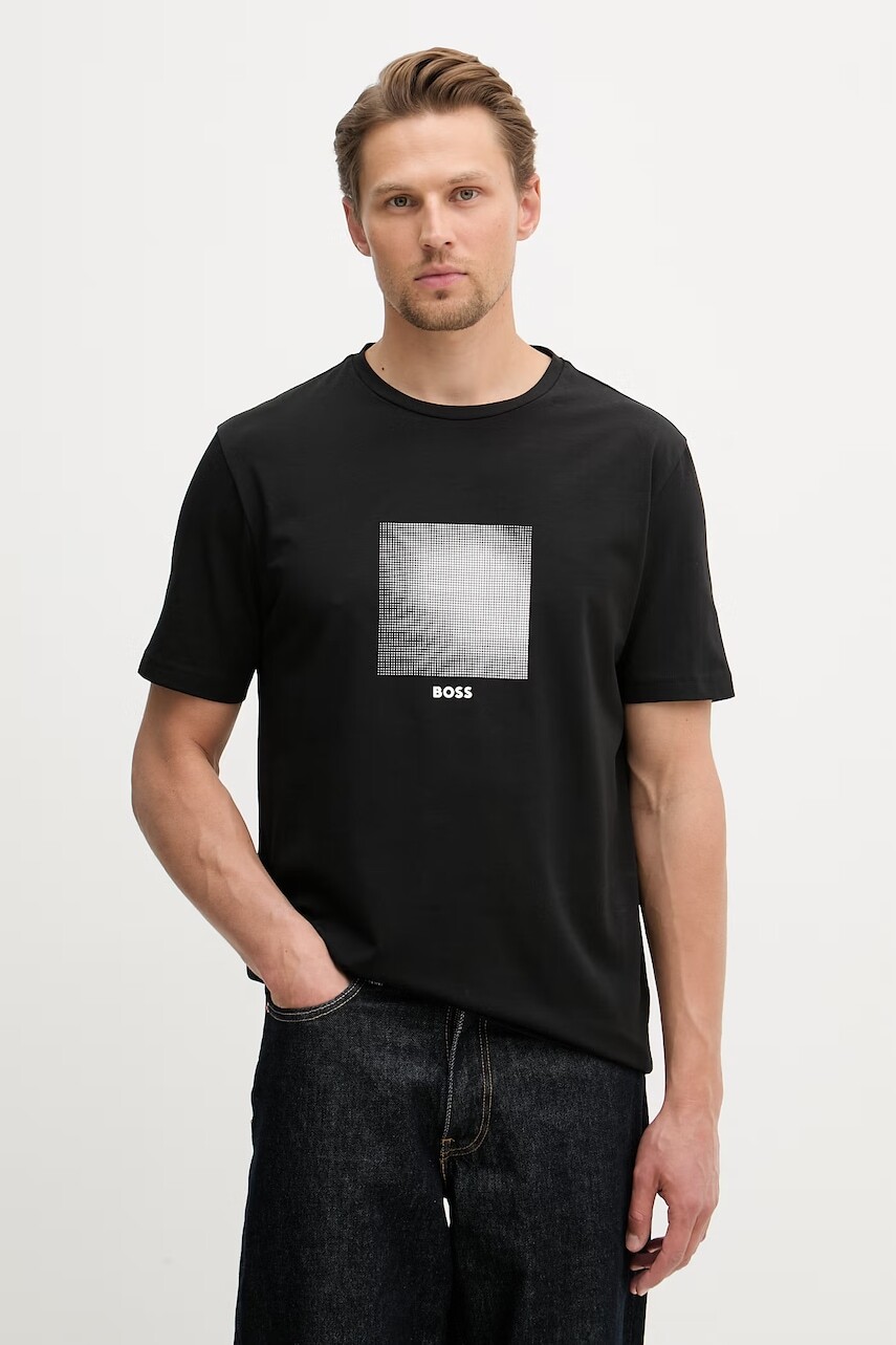 BOSS Green tričko pánske s bavlnou Shirt 2 2-pak