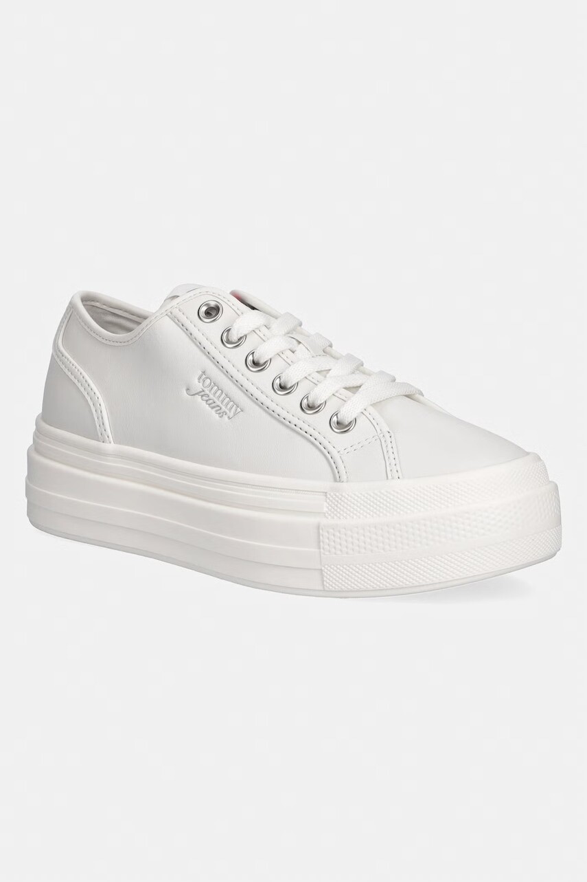 Tommy Jeans TJW FLATFORM SNEAKER LTR tenisky dámske kožené