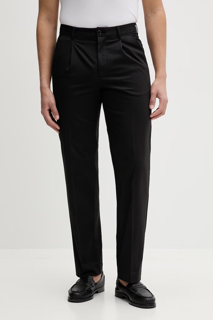 Calvin Klein nohavice rovné pánske s bavlnou